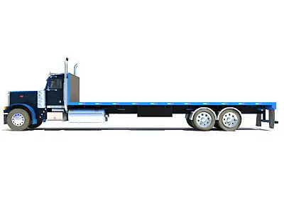 American Flatbed Truck 3D model