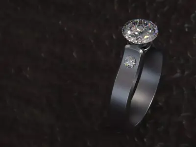 Ring brilante womans 3D model