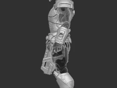 Commander Shepard Mass Effect Kit for Cosmic Legions 3D print model