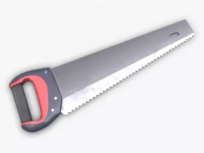 Hand Saw Low-poly PBR Low-poly 3D model