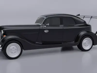 Sport car Free 3D model Polygon mesh
