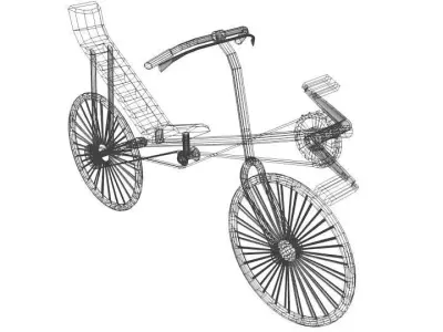 Bicycle - Recumbent 3D model