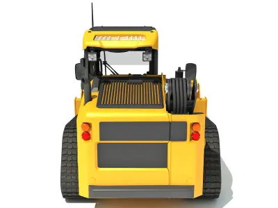 Log Fork Mini Skid Steer Loader 3D model