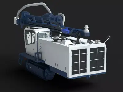 DTH DCR 20 Drill 3D model