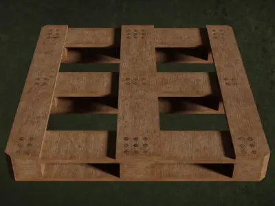 Pallets Wood Series Fiber Relics Content Group0 N2-5 3D model
