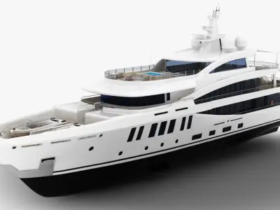 Amels 200 Yacht 3D model