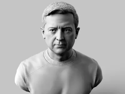  Volodymyr Zelensky Bust 3D print model
