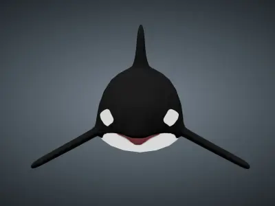 Killer Whale Orca - Rigged Free low-poly 3D model