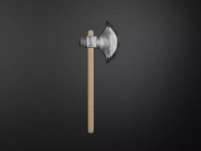 Low-Poly Axe Free 3D model