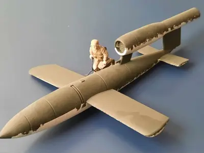 WW2 Flying Bomb 3D print model