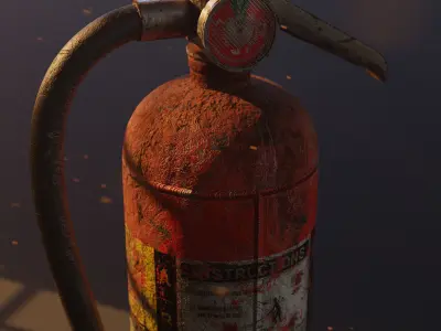 Fire Extinguisher Low-poly 3D model 51