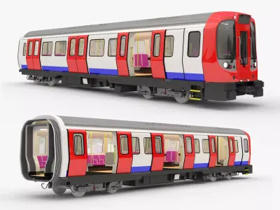 London metro locomotive S8 3D model