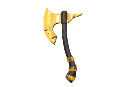  Axe old Low-poly 3D model