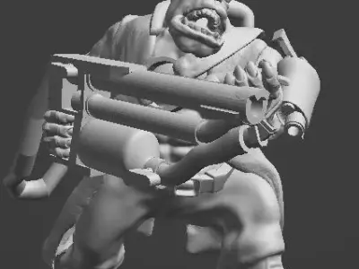 Ork Burner boyz 3D print model