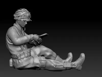 MA Models US Airborne 2 Mini Diorama and Airborne ranger 1-35 3D print model