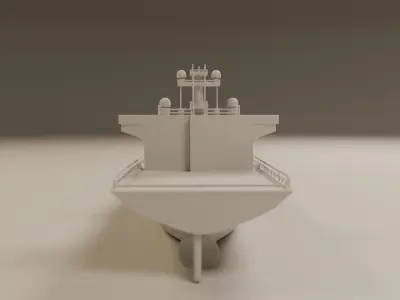 cargo ship 3D print model