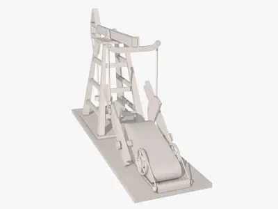 Oil Pump Jack 3D Model 3D model