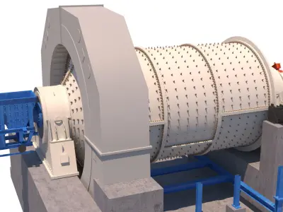 molino de bolas01 3D model