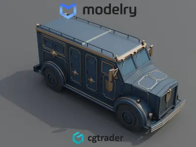 Cash Transport Vehicle 3D model get