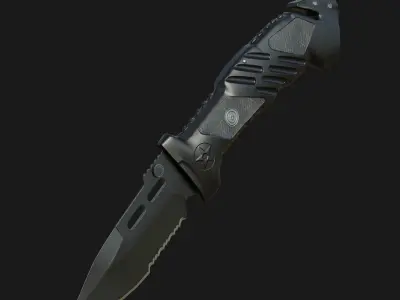 Marines Rescue Spring Pocket Knife Low-poly 3D model