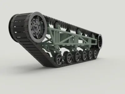 Track armoured vehicle 3D model