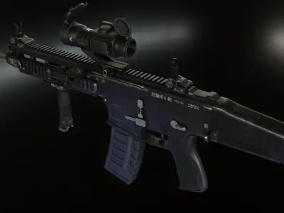 Howa Type 20 Low-poly 3D model