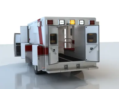 Ambulance 3D model 5
