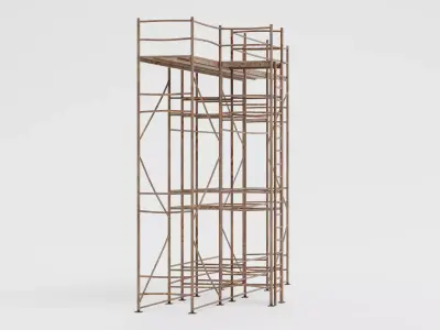 -Old Scaffolding V9- 3D model