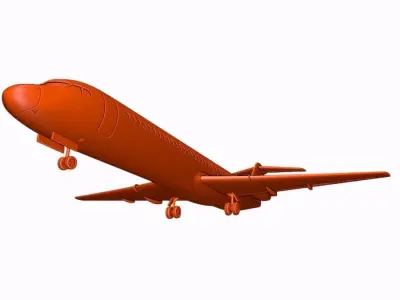 Fokker 100 ready to 3D printing 3D print model