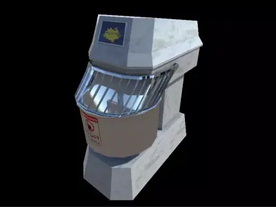 Kneader security gate Low-poly 3D model