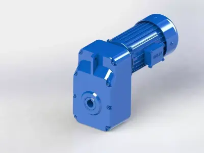 Sommiers 1 moto reducteur Free 3D model