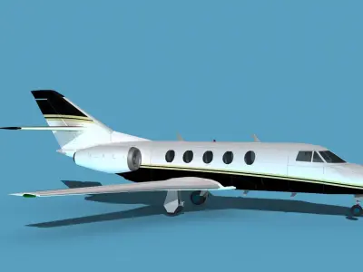 Dassault Falcon 20 V07 3D model