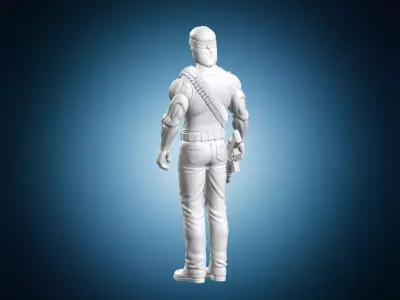 Rambo-Style Soldier Action Figure 3D print model