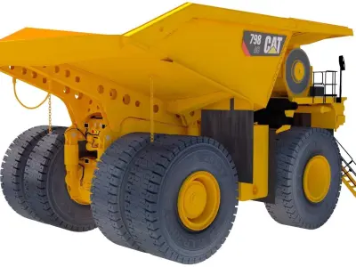 Mining truck 3d model by mine3dsmax