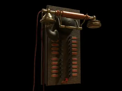 Vintage Intercom 3D model