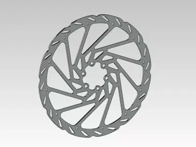 Disc bicycle rotor Free 3D model