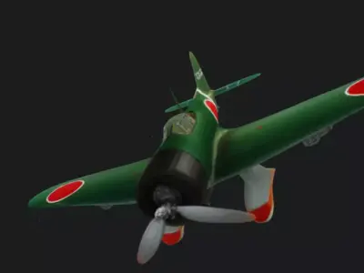 Aichi D3A1 Val 3D Model 3D model