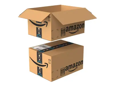 Amazon Box 2G PBR 04 Low-poly 3D model