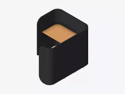Booth - Simplicity - Type 2 Low-poly 3D model