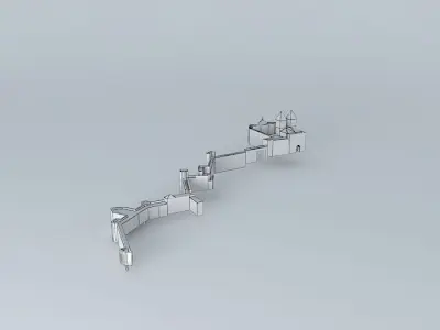 Door hinge and Puerta de Alfonso VI Free 3D model