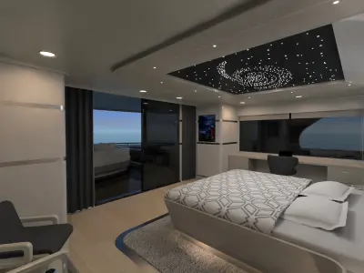 42m Concept megayacht 3D model