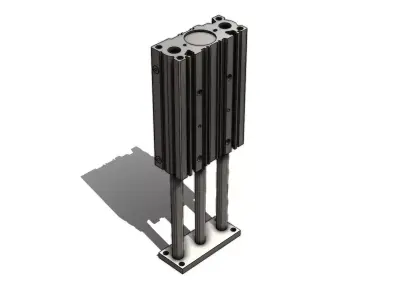 Cilindro Pneumatico SMC MGPL50 175Z Guided Pneumatic Cylinder 3D model
