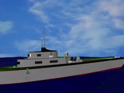 Oil Field Logistic Supply Vessel  LSV 3D model