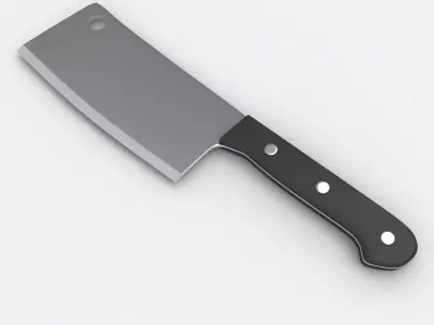 Cleaver kitchen knife 3D model
