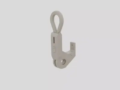 Industrial Factory Overhead Crane Hook Block for 3D print 3D model