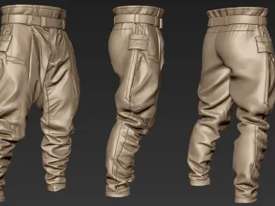 ZBrush Tactical Pants 03 3D model