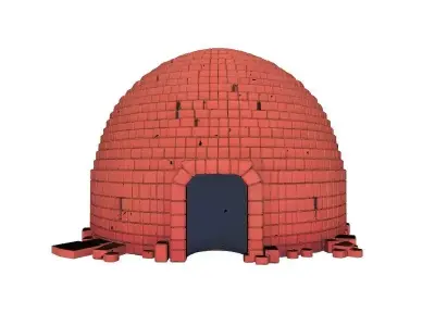 Brick Dome Architectural 3D Model 3D model