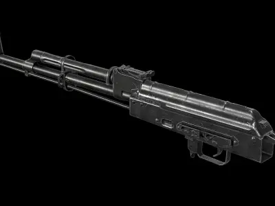 AKM - Receiver Low-poly 3D model