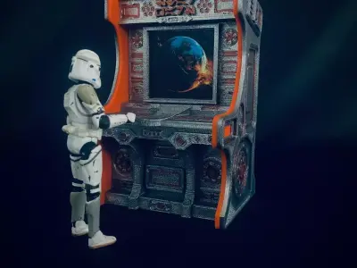 Sci Fi Computer Console 4 3D print model