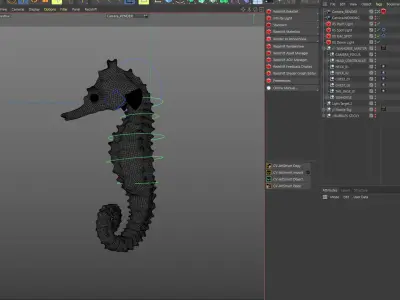  SEA HORSE - RIGGED 